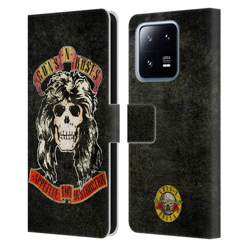 Guns N' Roses Vintage Adler Leather Book Wallet Case Cover For Xiaomi 13 Pro 5G