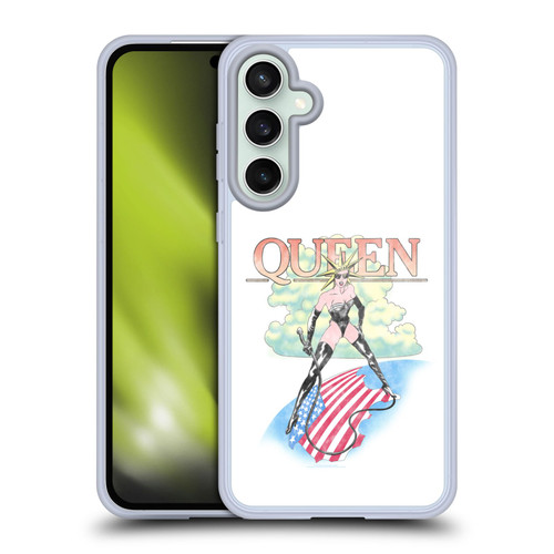 Queen Key Art Vintage Tour Soft Gel Case for Samsung Galaxy S23 FE 5G