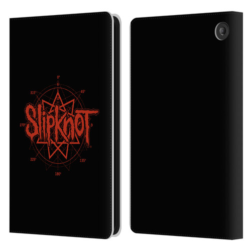 Slipknot Key Art Logo Leather Book Wallet Case Cover For Amazon Fire 7 2022