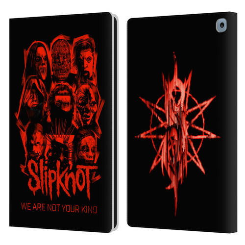 Slipknot We Are Not Your Kind Red Patch Leather Book Wallet Case Cover For Amazon Fire HD 10 (2021)