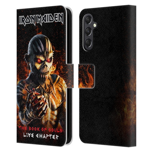 Iron Maiden Tours TBOS Live Chapter Leather Book Wallet Case Cover For Samsung Galaxy A24 4G / M34 5G