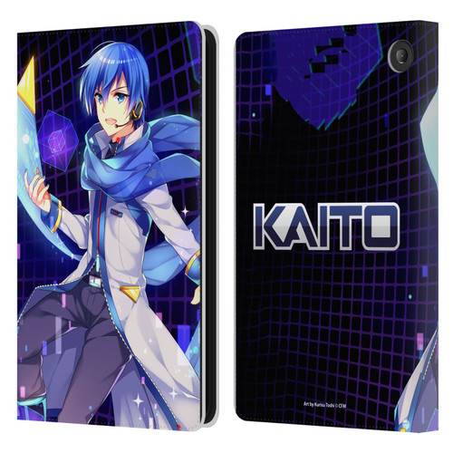 Hatsune Miku Characters Kaito Leather Book Wallet Case Cover For Amazon Fire 7 2022