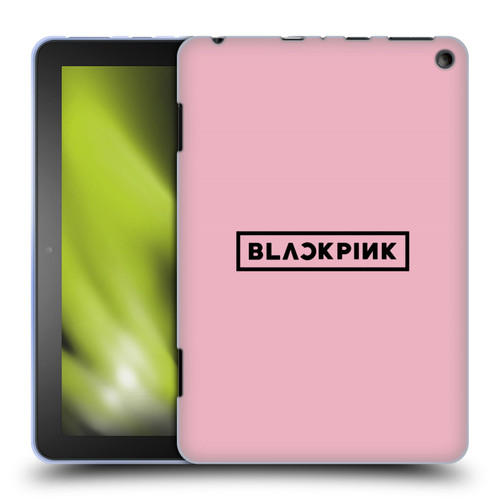 Blackpink The Album Black Logo Soft Gel Case for Amazon Fire HD 8/Fire HD 8 Plus 2020