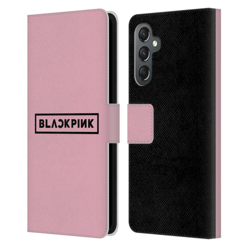 Blackpink The Album Black Logo Leather Book Wallet Case Cover For Samsung Galaxy A25 5G