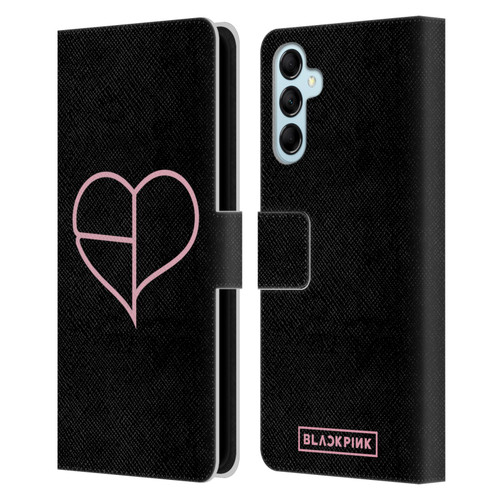 Blackpink The Album Heart Leather Book Wallet Case Cover For Samsung Galaxy M14 5G