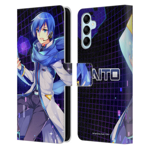 Hatsune Miku Characters Kaito Leather Book Wallet Case Cover For Samsung Galaxy M14 5G