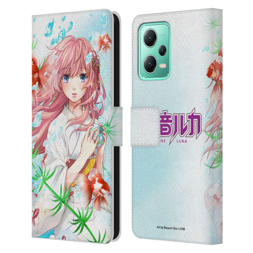 Hatsune Miku Characters Megurine Luka Leather Book Wallet Case Cover For Xiaomi Redmi Note 12 5G