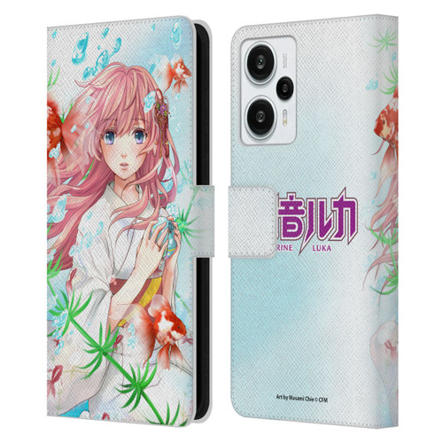 Hatsune Miku Characters Megurine Luka Leather Book Wallet Case Cover For Xiaomi Redmi Note 12T