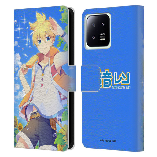 Hatsune Miku Characters Kagamine Len Leather Book Wallet Case Cover For Xiaomi 13 5G