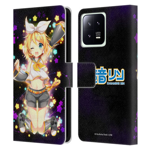 Hatsune Miku Characters Kagamine Rin Leather Book Wallet Case Cover For Xiaomi 13 5G