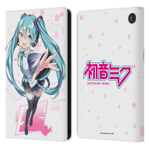 Hatsune Miku Graphics Cute Leather Book Wallet Case Cover For Amazon Fire 7 2022