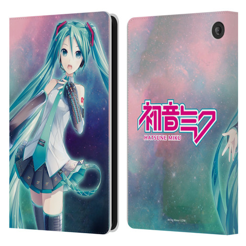 Hatsune Miku Graphics Nebula Leather Book Wallet Case Cover For Amazon Fire 7 2022