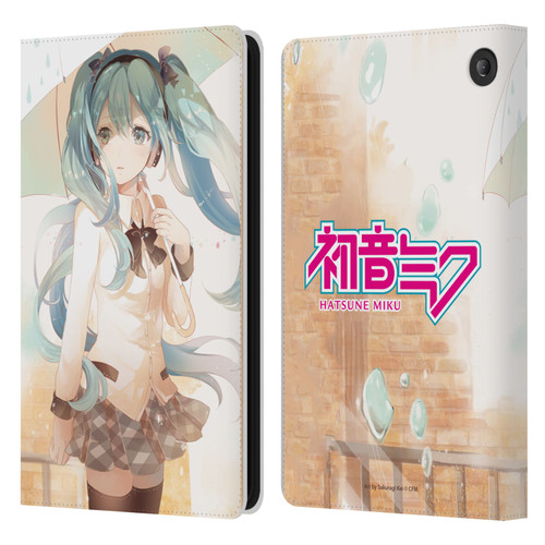 Hatsune Miku Graphics Rain Leather Book Wallet Case Cover For Amazon Fire 7 2022