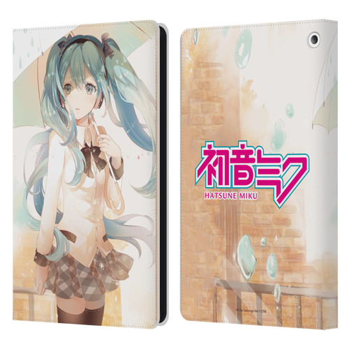 Hatsune Miku Graphics Rain Leather Book Wallet Case Cover For Amazon Fire HD 8/Fire HD 8 Plus 2020