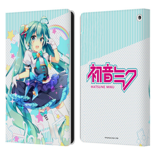 Hatsune Miku Graphics Stars And Rainbow Leather Book Wallet Case Cover For Amazon Fire HD 8/Fire HD 8 Plus 2020