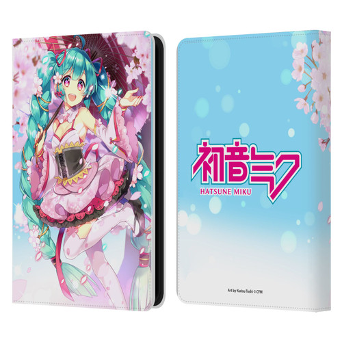 Hatsune Miku Graphics Sakura Leather Book Wallet Case Cover For Amazon Kindle 11th Gen 6in 2022