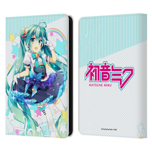 Hatsune Miku Graphics Stars And Rainbow Leather Book Wallet Case Cover For Amazon Kindle 11th Gen 6in 2022