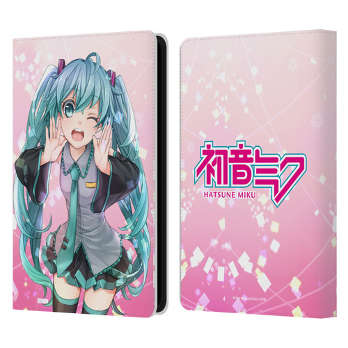 Hatsune Miku Graphics Wink Leather Book Wallet Case Cover For Amazon Kindle Paperwhite 5 (2021)