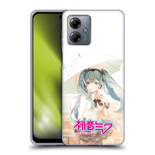 Hatsune Miku Graphics Rain Soft Gel Case for Motorola Moto G14