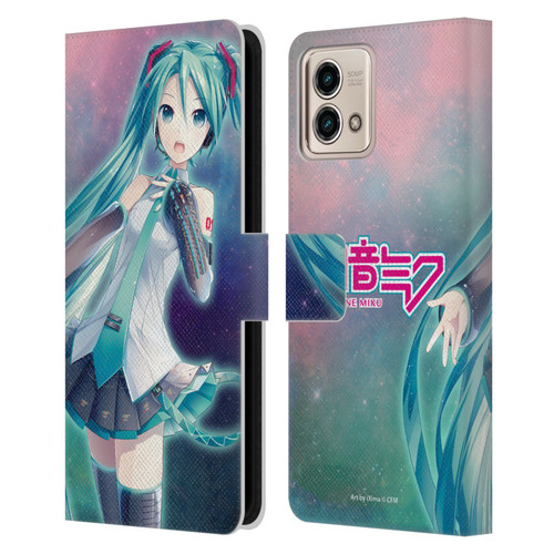 Hatsune Miku Graphics Nebula Leather Book Wallet Case Cover For Motorola Moto G Stylus 5G 2023