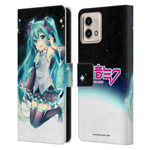 Hatsune Miku Graphics Night Sky Leather Book Wallet Case Cover For Motorola Moto G Stylus 5G 2023