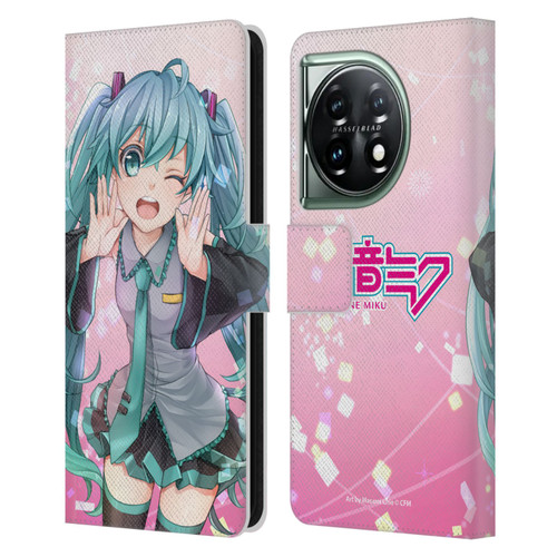 Hatsune Miku Graphics Wink Leather Book Wallet Case Cover For OnePlus 11 5G
