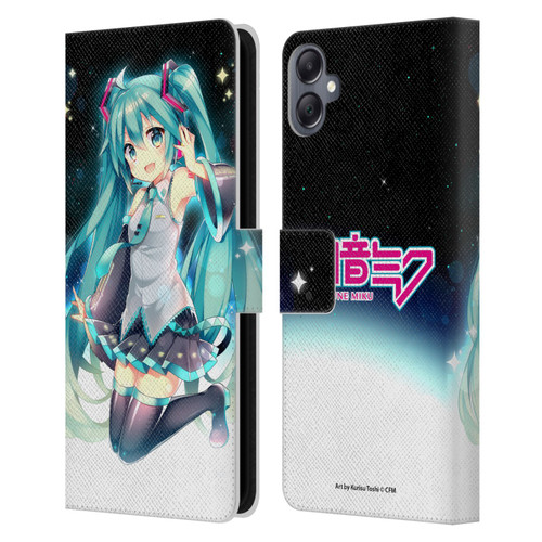 Hatsune Miku Graphics Night Sky Leather Book Wallet Case Cover For Samsung Galaxy A05