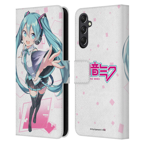 Hatsune Miku Graphics Cute Leather Book Wallet Case Cover For Samsung Galaxy A24 4G / M34 5G