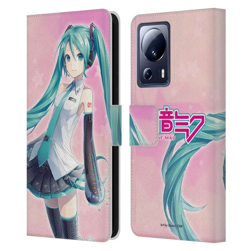 Hatsune Miku Graphics Star Leather Book Wallet Case Cover For Xiaomi 13 Lite 5G