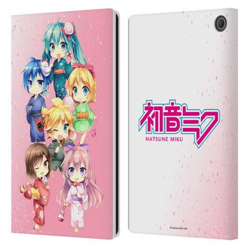 Hatsune Miku Virtual Singers Characters Leather Book Wallet Case Cover For Amazon Fire Max 11 2023