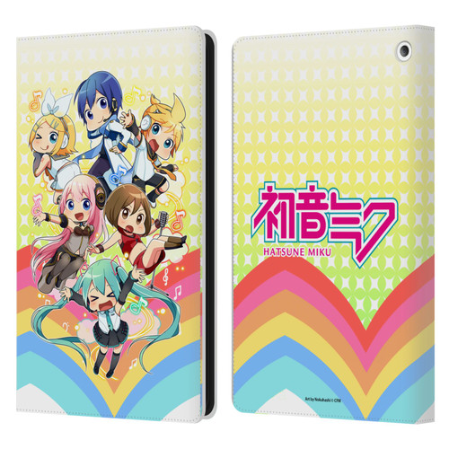 Hatsune Miku Virtual Singers Rainbow Leather Book Wallet Case Cover For Amazon Fire HD 8/Fire HD 8 Plus 2020