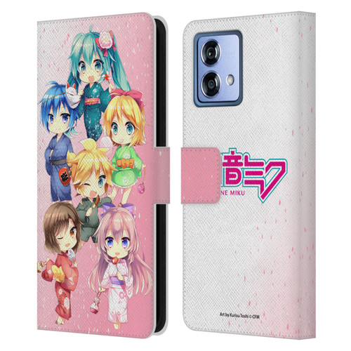 Hatsune Miku Virtual Singers Characters Leather Book Wallet Case Cover For Motorola Moto G84 5G