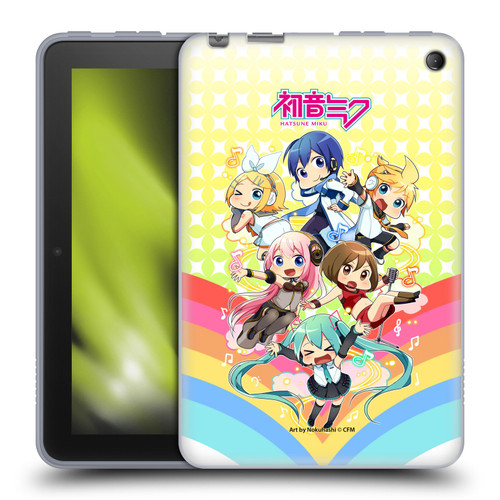 Hatsune Miku Virtual Singers Rainbow Soft Gel Case for Amazon Fire 7 2022