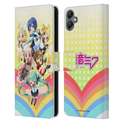 Hatsune Miku Virtual Singers Rainbow Leather Book Wallet Case Cover For Samsung Galaxy A05