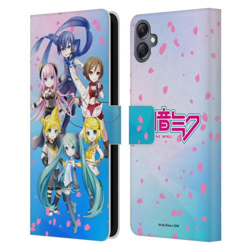 Hatsune Miku Virtual Singers Sakura Leather Book Wallet Case Cover For Samsung Galaxy A05