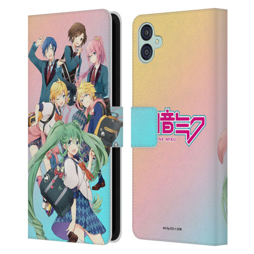 Hatsune Miku Virtual Singers High School Leather Book Wallet Case Cover For Samsung Galaxy M04 5G / A04e