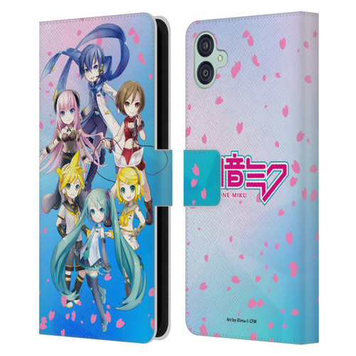 Hatsune Miku Virtual Singers Sakura Leather Book Wallet Case Cover For Samsung Galaxy M04 5G / A04e