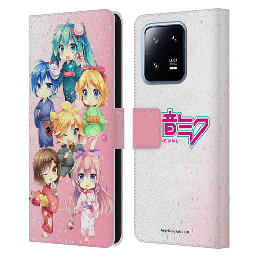 Hatsune Miku Virtual Singers Characters Leather Book Wallet Case Cover For Xiaomi 13 Pro 5G