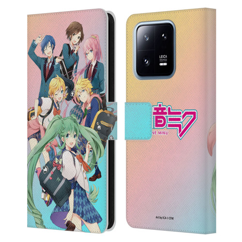 Hatsune Miku Virtual Singers High School Leather Book Wallet Case Cover For Xiaomi 13 Pro 5G