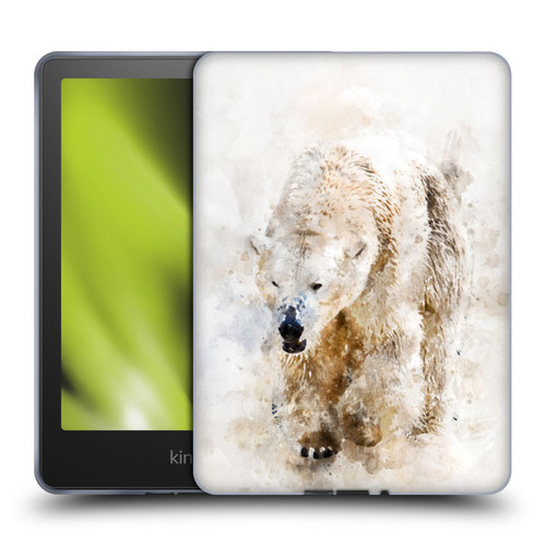 Simone Gatterwe Animals 2 Abstract Polar Bear Soft Gel Case for Amazon Kindle Paperwhite 5 (2021)