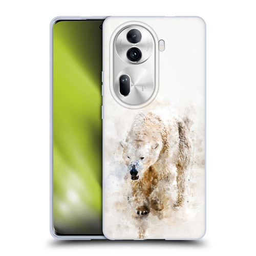 Simone Gatterwe Animals 2 Abstract Polar Bear Soft Gel Case for OPPO Reno11 Pro