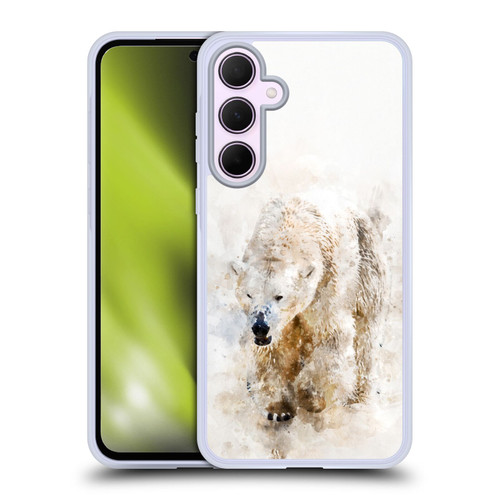 Simone Gatterwe Animals 2 Abstract Polar Bear Soft Gel Case for Samsung Galaxy A35 5G