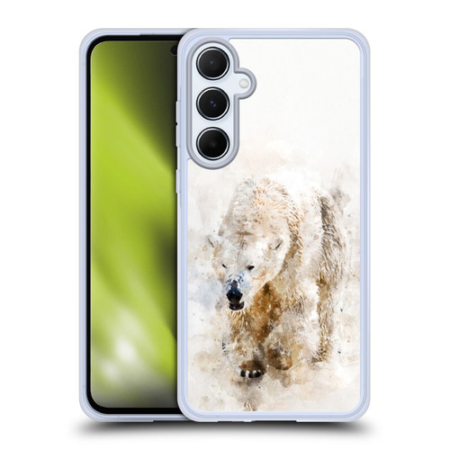 Simone Gatterwe Animals 2 Abstract Polar Bear Soft Gel Case for Samsung Galaxy A55 5G