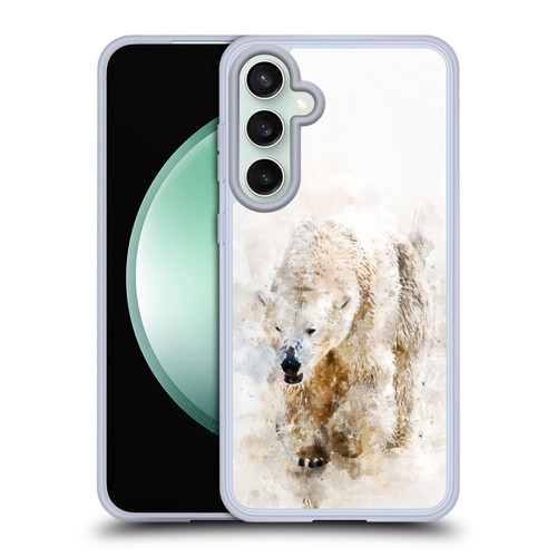 Simone Gatterwe Animals 2 Abstract Polar Bear Soft Gel Case for Samsung Galaxy S23 FE 5G