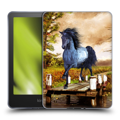 Simone Gatterwe Horses On The Lake Soft Gel Case for Amazon Kindle Paperwhite 5 (2021)