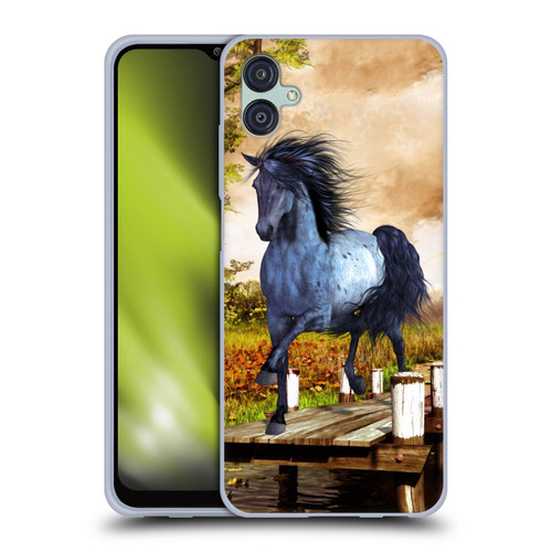 Simone Gatterwe Horses On The Lake Soft Gel Case for Samsung Galaxy M04 5G / A04e