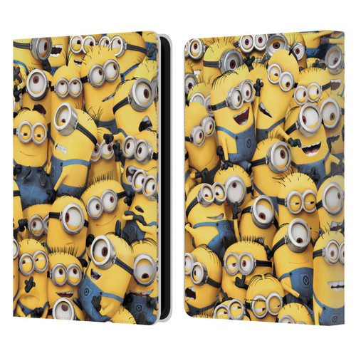 Despicable Me Funny Minions Pattern Leather Book Wallet Case Cover For Amazon Kindle Paperwhite 5 (2021)