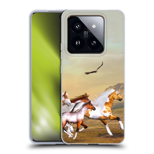 Simone Gatterwe Horses Wild Herd Soft Gel Case for Xiaomi 14 Pro