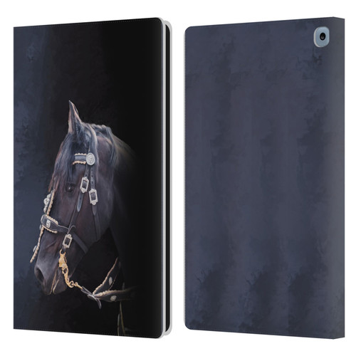 Simone Gatterwe Pegasus And Unicorns Friesian Horse Leather Book Wallet Case Cover For Amazon Fire HD 10 (2021)