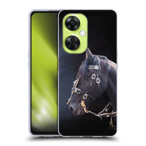 Simone Gatterwe Pegasus And Unicorns Friesian Horse Soft Gel Case for OnePlus Nord CE 3 Lite 5G